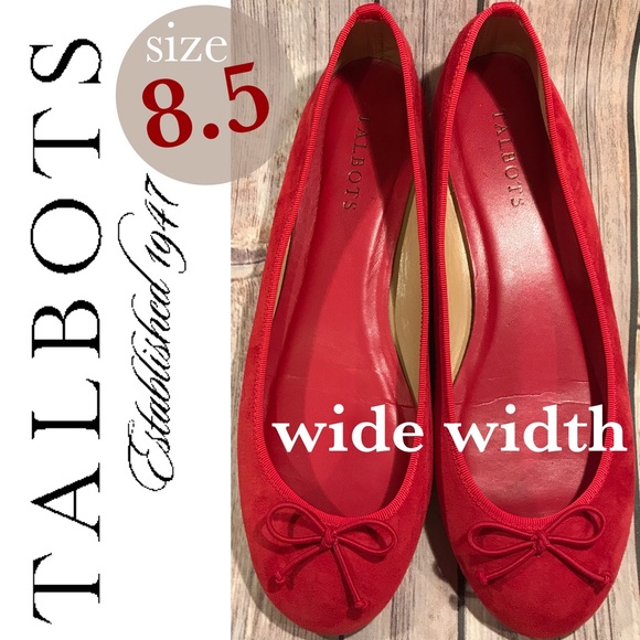 red flats wide width